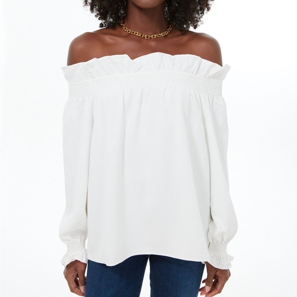 Tuckernuck white off the shoulder top NWT